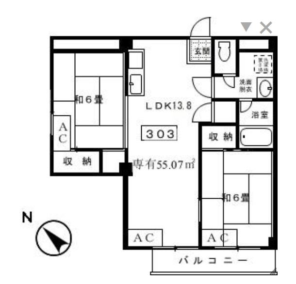 ドミールオオキ 間取り図