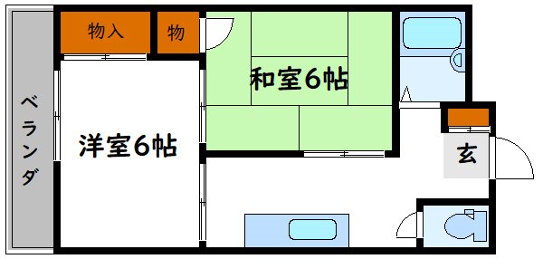 ハイツみつはし 303号室 間取り