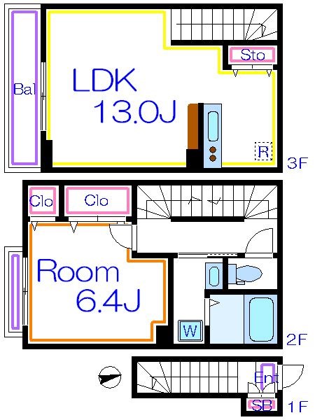 ミハス西新井  間取り図