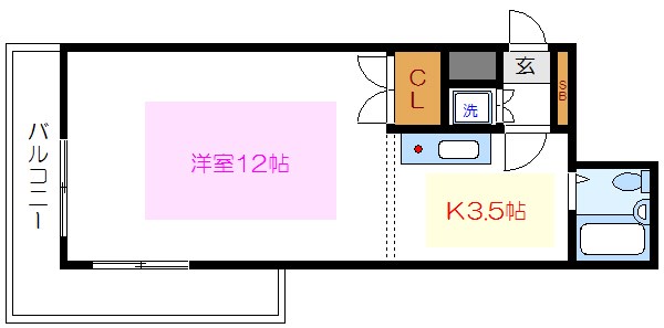 パラシオ中村 間取り図