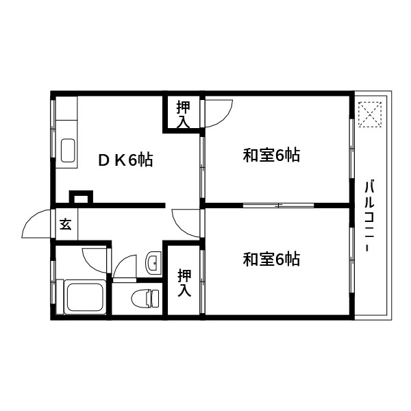 ハイツみながわ 間取り