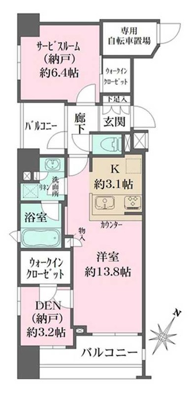 アスコットパーク東日本橋 間取り