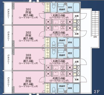 ケンフラッツ 間取り図