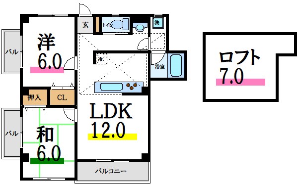 ラ・クレスト  間取り