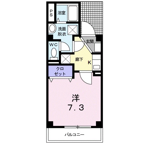 リバーフロント　417  間取り