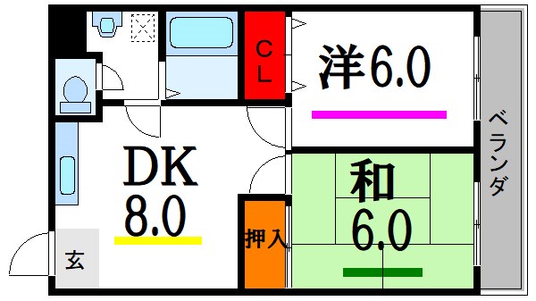 メゾンK    間取り