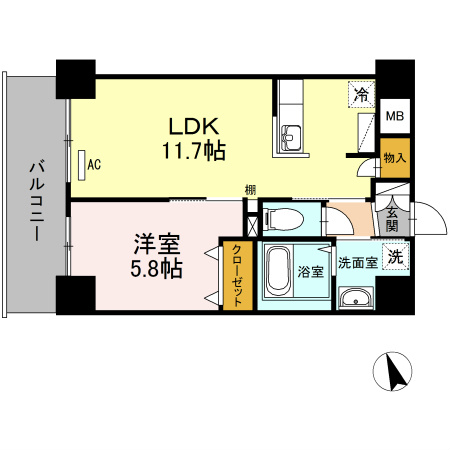 ブリスキューブ   間取り