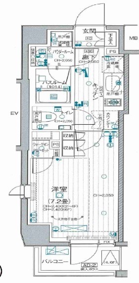 デュオステージ北千住Ⅱ  間取り図