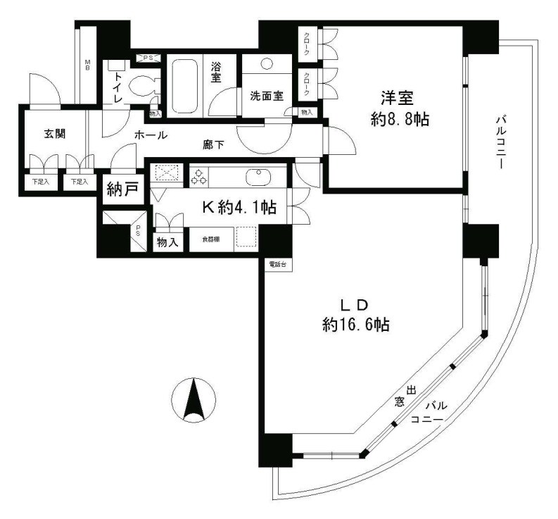 リバーポイントタワー  間取り図