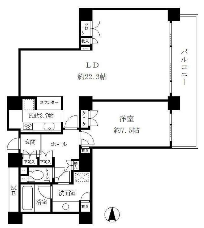 リバーポイントタワー  間取り