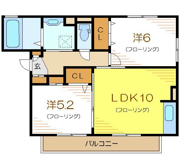 パレス鹿本  間取り図