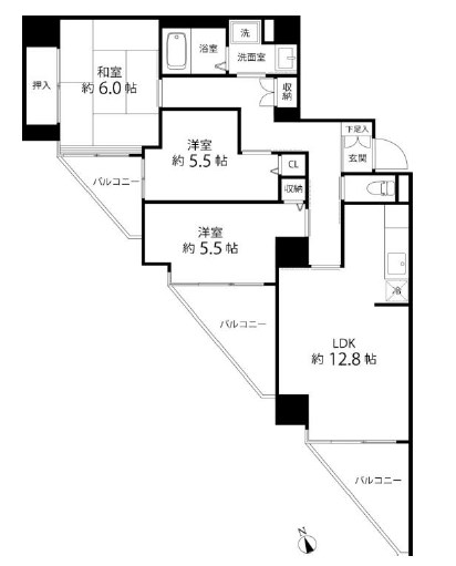 Ｔ’ｓ　ｇａｒｄｅｎ東陽町 間取り