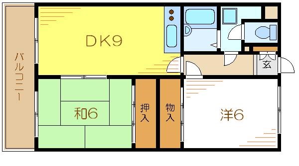 エスポワール篠崎 202号室 間取り