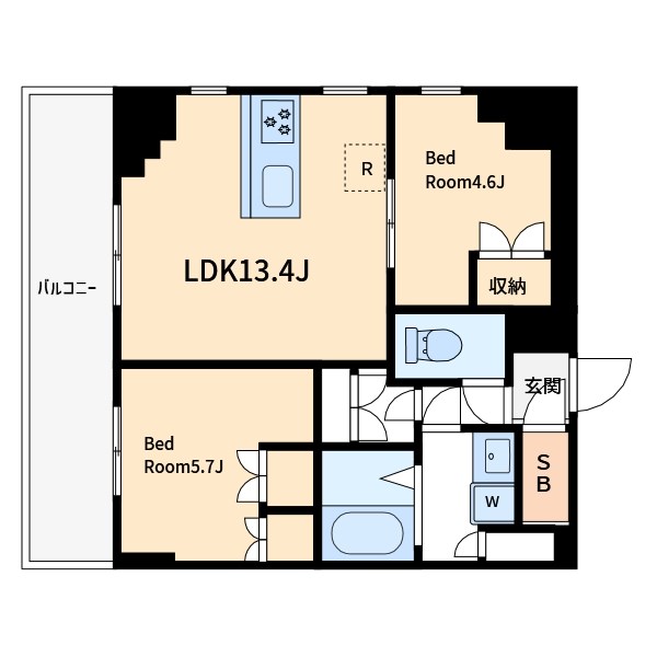 クレストコート東日暮里 間取り図