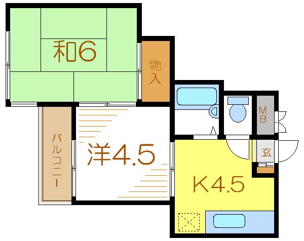 リバーサイドシーナ 303号室 間取り