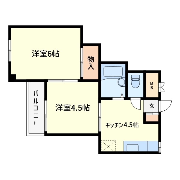 リバーサイドシーナ 303号室 間取り