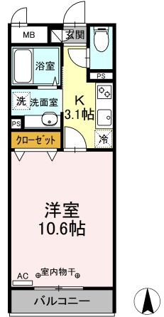 クレール滝野川   間取り