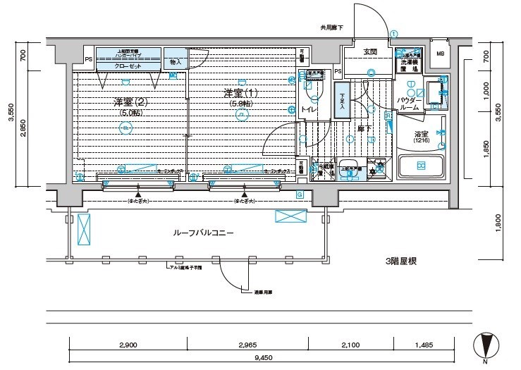 メインステージ千住中居町 間取り