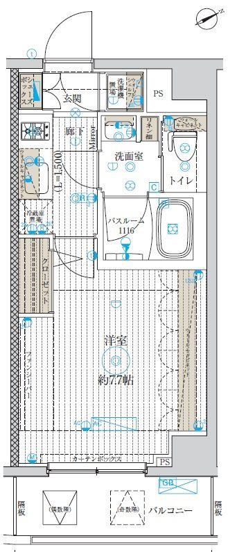 フュージョナル千住大橋 間取り