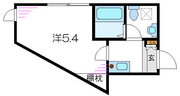 ヴィラ一之江 間取り図