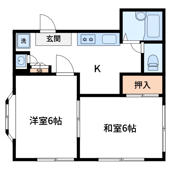 コーポ千田 間取り図