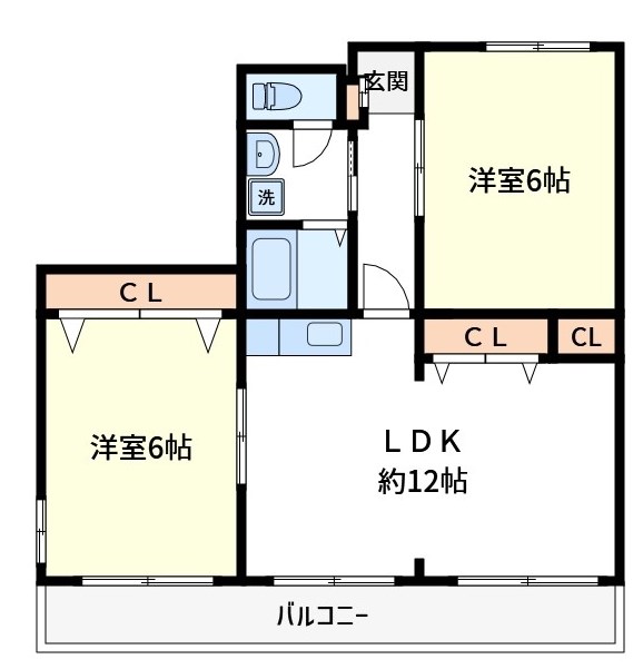 エクセレントアベ 601号室 間取り