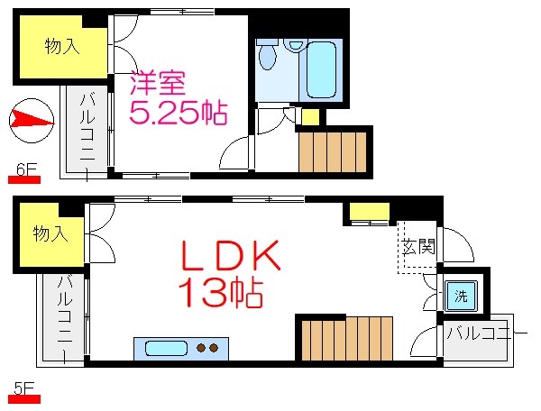 古市第二ビル 間取り