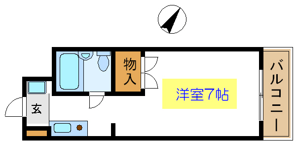 ハイブリッジF  205号室 間取り