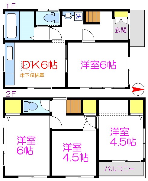 Green House East 間取り図