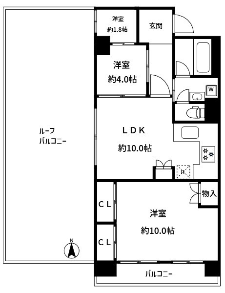 グリーンコーポ町屋 間取り