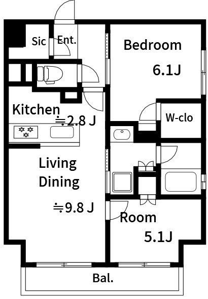 オープンレジデンシア錦糸町フロント 間取り図