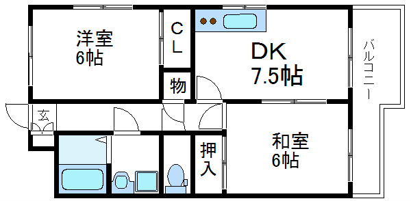 ビラクレール 間取り図