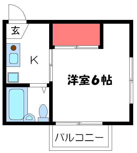 パステルハイム 203号室 間取り