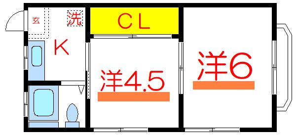 ミツミ荘  間取り