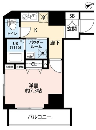 プレール・ドゥーク門前仲町Ⅲ 間取り