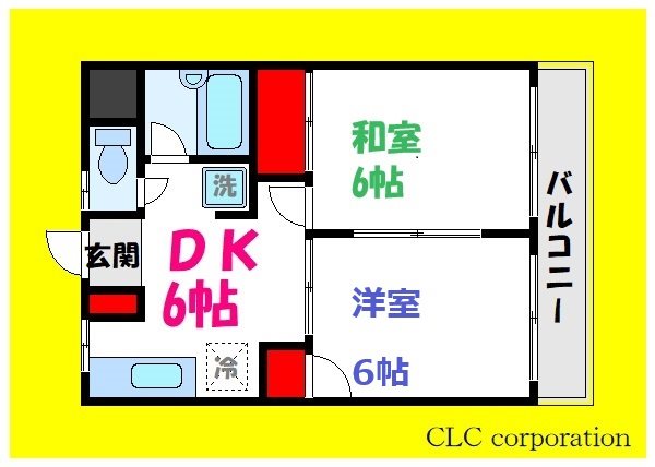 第二清水マンション  103号室 間取り