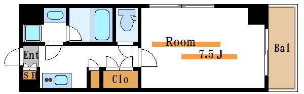 クレストコート清澄白河  間取り図