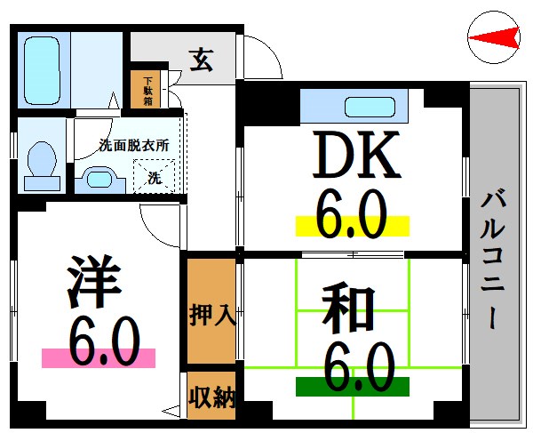 マノワールアズマ  間取り図