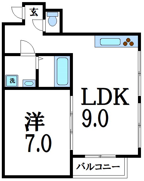 コスモ参番館 間取り図