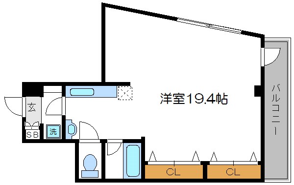 丸昌西マンション  間取り図