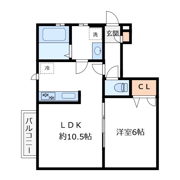 メゾンフォンポルト 間取り図