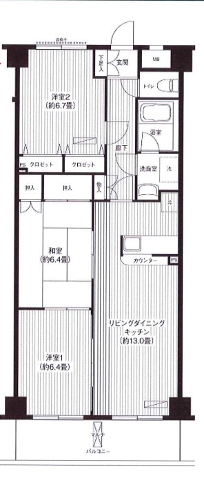 フレア浦安 間取り