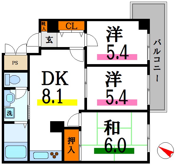 T&amp;#39;s　garden 小岩 間取り図