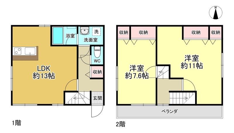 墨田区立花3丁目戸建 間取り