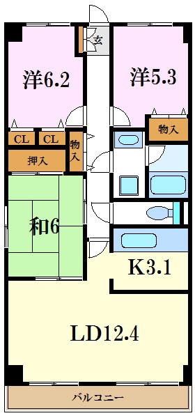 ベルグランデ  間取り