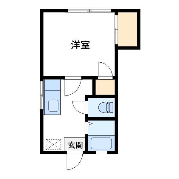 松木荘 101号室 間取り