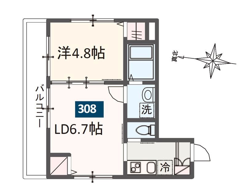 MELDIA南行徳 間取り