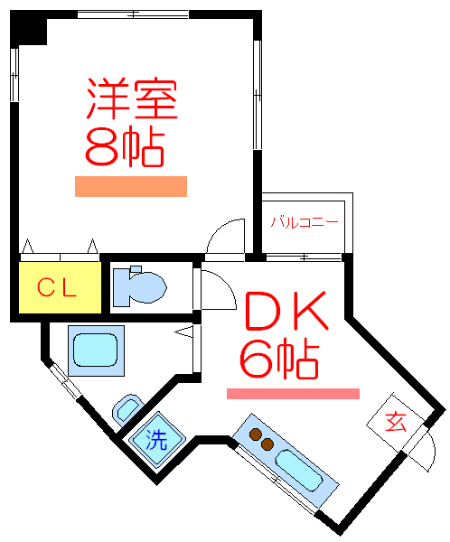 向島ホワイトハウス  間取り