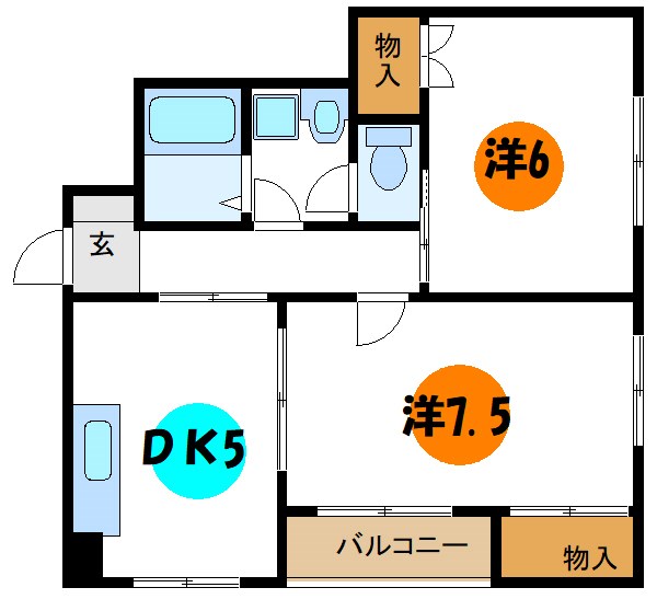 ハイツフローラ    間取り図