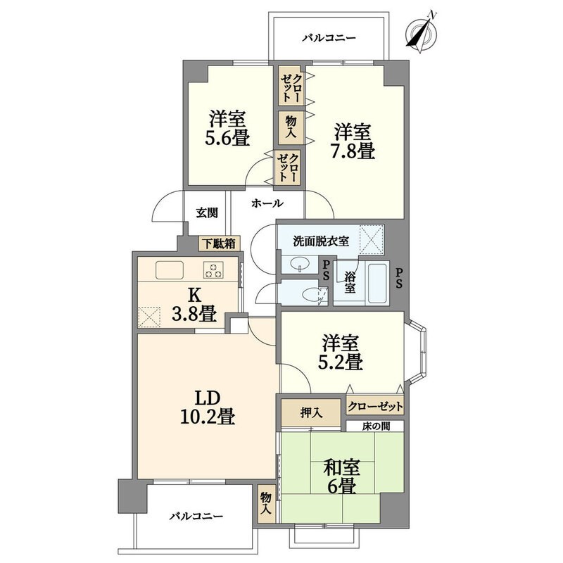 コスモアージュ西葛西 間取り図